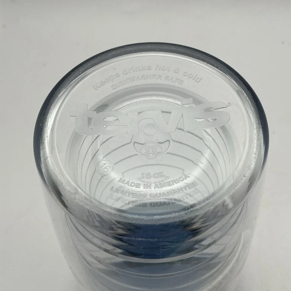Pair of Tervis 16oz Tumblers Clear Insulated Chesapeake Medical Systems Patch